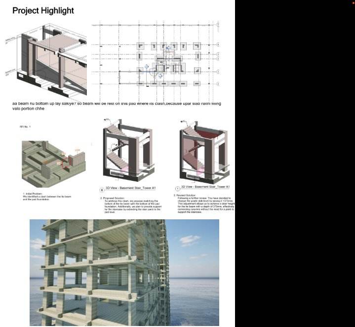 Structural and MEP clash zone highlighted in a coordinated BIM model